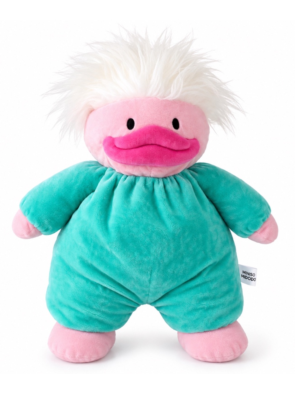 MINISO MIDODO Duck Plush 17” – Mint Green & Pink – NWT
